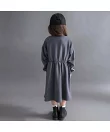 【WEB限定/DRC】袖ライン裏毛長袖ワンピース