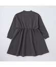 【WEB限定/DRC】袖ライン裏毛長袖ワンピース
