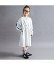 【WEB限定/DRC】袖ライン裏毛長袖ワンピース