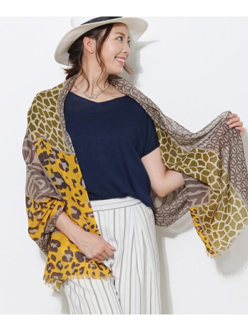 Sankyoshokai アニマル柄ストール大判シルクウールレディース結婚式パーティー Rakuten Fashion 楽天ファッション 旧楽天 ブランドアベニュー T Sankyoshokai アニマル柄ストール大判シルクウールレディース結婚式パーティー Rakuten Fashion 楽天ファッション 旧楽天 ブランドアベニュー T