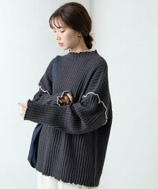 【SALE／45%OFF】FREAK'S STORE ヘビー ワッフル メロー ハイネック ニット【限定展開】 25AW フリークスストア トップス ニット ブラック グリーン ベージュ ネイビー ブルー