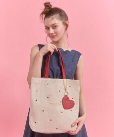 TOCCA 【chayさん着用】【WEB&一部店舗限定・A4サイズ対応】LUCKY TWINKLE CANVASTOTE キャンバストートバッグ トッカ バッグ トートバッグ ホワイト ネイビー レッド ブラック【送料無料】