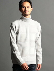 【SALE／30%OFF】NICOLE CLUB FOR MEN タートルネックニット ニコル トップス ニット レッド ホワイト ブラック【送料無料】