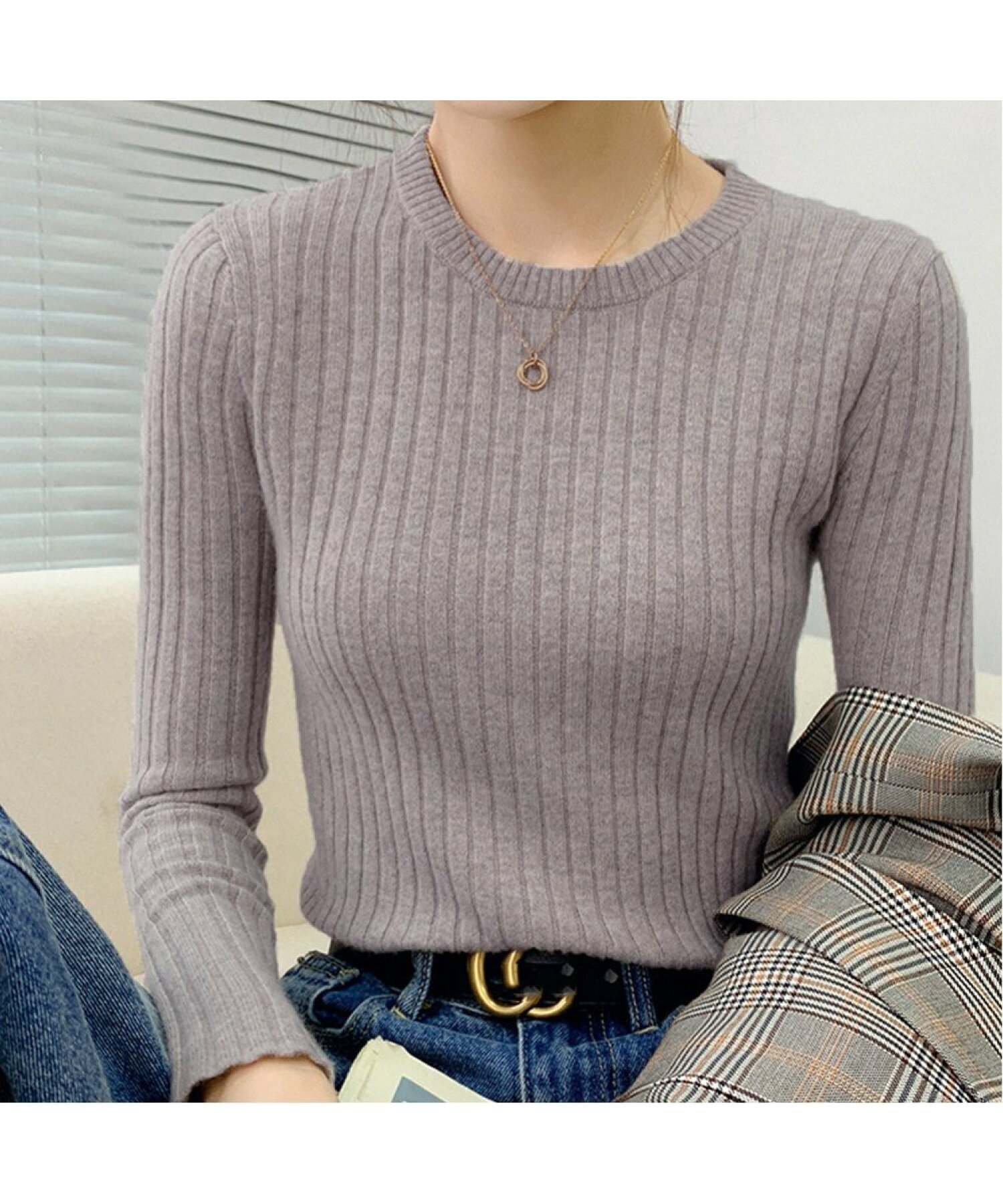 miniministore|リブニットトップス 長袖リブカットソー | Rakuten Fashion(楽天ファッション/旧楽天ブランド ...
