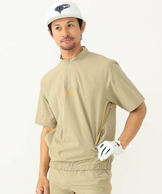 BEAMS GOLF ORANGE LABEL 【吸水速乾】BEAMS GOLF ORANGE LABEL / ハーフジップ ストレッチプルオーバー ビームス ゴルフ トップス ベスト・ジレ カーキ ブラック ネイビー【送料無料】