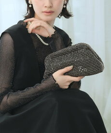 【SALE／14%OFF】GIRL グリッター 3wayバッグ パーティーバッグ 結婚式 パーティー お呼ばれ リバーフィールド アンド コー バッグ クラッチバッグ ブラック【送料無料】