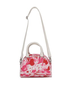 A BATHING APE ABC CAMO MINI BOWLING BAG �A �x�C�V���O �G�C�v �o�b�O �n���h�o�b�O �s���N �O���[���y���������z
