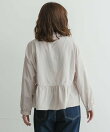 『WEB限定』スタンドカラーフリルペプラムブラウス