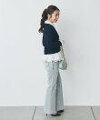 【新色登場!・取り外し可】シャツランダムペプラムケーブルカーディガン