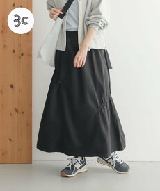 【SALE／30%OFF】URBAN RESEARCH DOORS add fabricsドロストスカート アーバンリサーチドアーズ スカート その他のスカート ブラック ホワイト【送料無料】