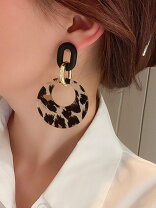 楽天市場】ヒョウ柄（ピアス｜レディースジュエリー・アクセサリー 