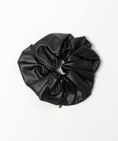 MARW UNITED ARROWS ＜MARW UNITED ARROWS＞レザーライク シュシュ ユナイテッドアローズ ヘアアクセサリー その他のヘアアクセサリー ブラック