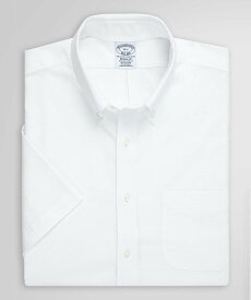 BROOKS BROTHERS ストレッチオックスフォード ショートスリーブドレスシャツ Regular Fit ブルックス ブラザーズ トップス シャツ・ブラウス ホワイト【送料無料】