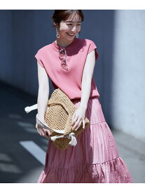 【SALE／17%OFF】ViS ドッキングニットワンピース ビス ワンピース ワンピースその他 ピンク ブラック ベージュ ブルー【送料無料】