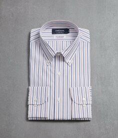 【SALE／46%OFF】NEWYORKER MEN NY CARE FREE・SUPIMA COTTON オルタネイトストライプ 長袖ボタンダウンシャツ ニューヨーカー トップス シャツ・ブラウス レッド パープル【送料無料】