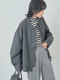 【SALE／30%OFF】Green Parks 撥水加工 裾ドロストブルゾン 24SS/春/レディース グリーンパークス ジャケット・アウター その他のジャケット・アウター ブラック ベージュ カーキ【送料無料】