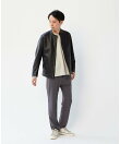 ウーリーニットツイルスリムテーパード5ポケットパンツ