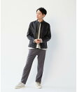 ウーリーニットツイルスリムテーパード5ポケットパンツ