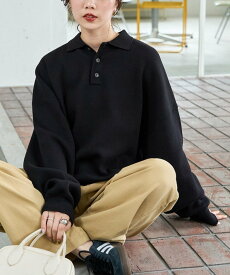 FREAK'S STORE ポロ ニット プルオーバー【限定展開】 25AW フリークスストア トップス ニット ネイビー レッド イエロー グリーン ブラック ベージュ【送料無料】