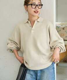 FREAK'S STORE ポロ ニット プルオーバー【限定展開】 25AW フリークスストア トップス ニット ネイビー レッド イエロー グリーン ブラック ベージュ【送料無料】