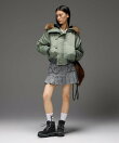 FAUX FUR METAL BUCKLE KNAPSACK
