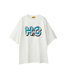 HYSTERIC GLAMOUR HG APPLE PANDA オーバーサイズTシャツ ヒステリックグラマー トップス カットソー・Tシャツ ホワイト ピンク ブラック【送料無料】