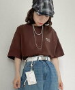 *新色追加【FFEIN(フェイン)】ワンポイントロゴ刺繍 / Tシャツ クルーネック 半袖