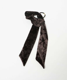 MARW UNITED ARROWS ＜MARW UNITED ARROWS＞ベロア リボン ヘアゴム ユナイテッドアローズ ヘアアクセサリー ヘアゴム ブラック ブラウン