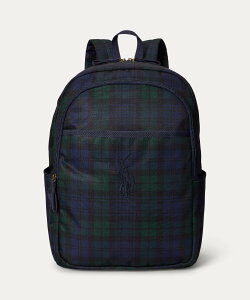 POLO RALPH LAUREN (�{�[�C�Y 8��~20��)�`�F�b�N Big Pony ���[�W �o�b�N�p�b�N �����t���[���� �o�b�O �����b�N�E�o�b�N�p�b�N �l�C�r�[�y���������z
