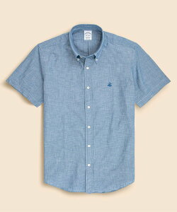 BROOKS BROTHERS �R�b�g�� �C���f�B�S�V�����u���[ GF���S �V���[�g�X���[�u �J�W���A���V���c Regular �u���b�N�X �u���U�[�Y �g�b�v�X �V���c�E�u���E�X �u���[�y���������z