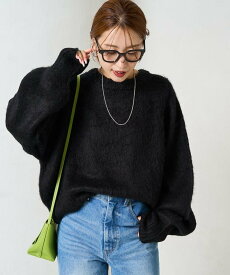 【SALE／30%OFF】FREAK'S STORE カラー シャギー ニット ショート プルオーバー【限定展開】 25AW フリークスストア トップス ニット ベージュ グレー ブラック ブルー ピンク イエロー グリーン