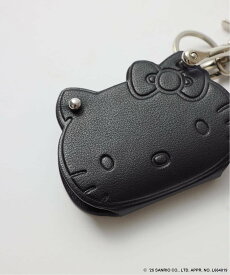 Spick & Span 《追加予約》HELLO KITTY S&S HASHIBAMI FACE レザーチャーム スピックアンドスパン 財布・ポーチ・ケース その他の財布・ポーチ・ケース ブラウン ブラック【送料無料】