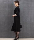【洗える喪服】ノーカラージャケット&フレアワンピースセット