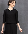 【洗える喪服】ノーカラージャケット&フレアワンピースセット