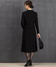【洗える喪服】ノーカラージャケット&フレアワンピースセット