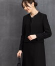【洗える喪服】ノーカラージャケット&フレアワンピースセット