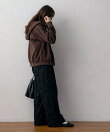 裏起毛ダブルジップパーカー