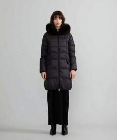 DUVETICA (W)CHARISA brown fur-fox デュベティカ ジャケット・アウター ダウンジャケット・ダウンベスト ブラック【送料無料】