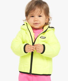 【SALE／62%OFF】DIESEL DIESEL ディーゼル Baby ワンポイントジップアップフードジャケット シフォン マタニティウェア・ベビー用品 ベビートップス イエロー【送料無料】