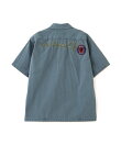 《A.A.R.C》FADED PATCHED S/S ZIP WORK SHIRT