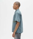《A.A.R.C》FADED PATCHED S/S ZIP WORK SHIRT
