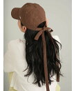 【UVカット】【ウォッシャブル】【吸水速乾】バックリボンキャップ