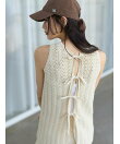 【UVカット】【ウォッシャブル】【吸水速乾】バックリボンキャップ