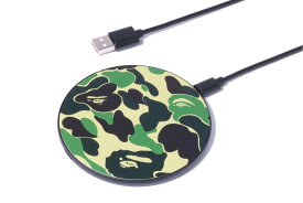 A BATHING APE ABC CAMO WIRELESS CHARGER M ア ベイシング エイプ スマホグッズ・オーディオ機器 スマホ・タブレット・PCケース/カバー グリーン【送料無料】