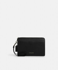【SALE／62%OFF】COACH OUTLET 【公式】ジップ ポーチ コーチ　アウトレット 財布・ポーチ・ケース その他の財布・ポーチ・ケース ブラック【送料無料】