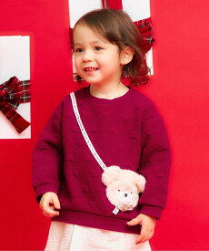 【SALE／43%OFF】apres les cours tiny bear ポシェット風トレーナー エフオーオンラインストア トップス スウェット・トレーナー ベージュ レッド