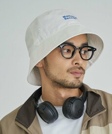【SALE／40%OFF】coen ManhattanRecords(マンハッタンレコード)別注ロゴ刺繍HAT コーエン 帽子 ハット ブラック ホワイト