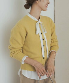 【SALE／30%OFF】URBAN RESEARCH DOORS コットンレーヨンリボンブラウス アーバンリサーチドアーズ トップス シャツ・ブラウス グレー ホワイト【送料無料】