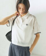 SHIPS WOMEN FRED PERRY:G2174SHEER TIPPED POLO シップス トップス ポロシャツ ネイビー ホワイト【送料…