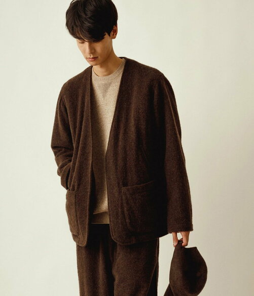 Adam Et Rope サスティナブル カシミア混ハンティングジャケット ノーカラー セットアップ対応 Rakuten Fashion 楽天 ファッション 旧楽天ブランドアベニュー Bu0507